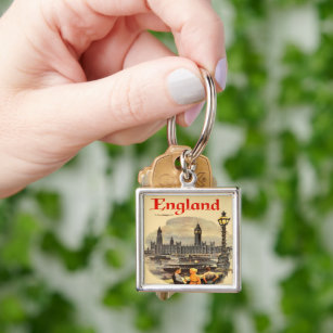 London England Vintage Style Big Ben  Key Ring