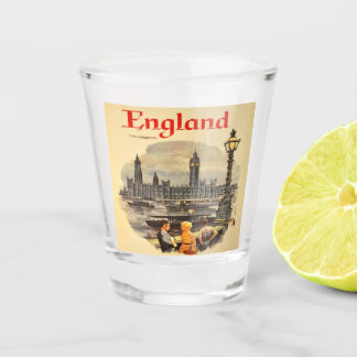 London England Vintage Style Big Ben Shot Glass