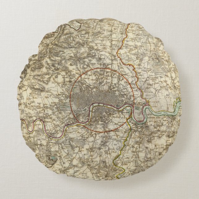 London environments round cushion (Front)