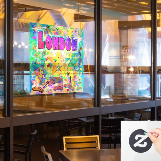 London Epoch Hour Window Cling (Restaurant Window)