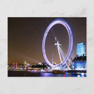 London Eye at Night Postcard