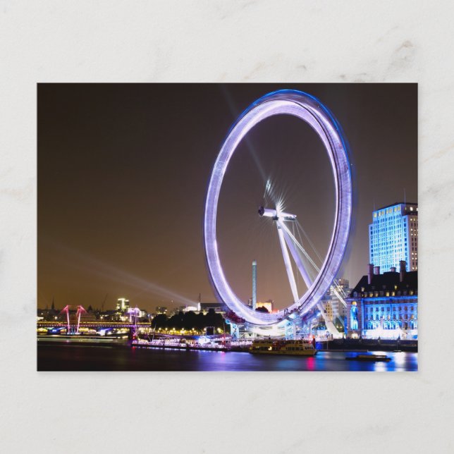 London Eye at Night Postcard (Front)