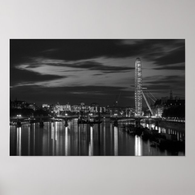 London eye at night poster (Front)