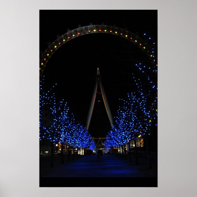 London Eye by Night Poster (Front)