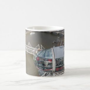 London Eye Cabin & City View White Coffee Mug