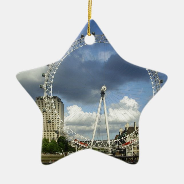 London Eye Ceramic Ornament (Front)