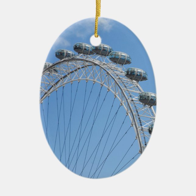London eye ferris wheel ceramic tree decoration (Front)