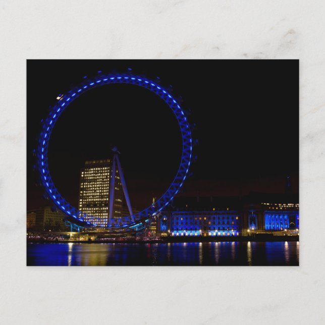 London Eye Night view Postcard (Front)