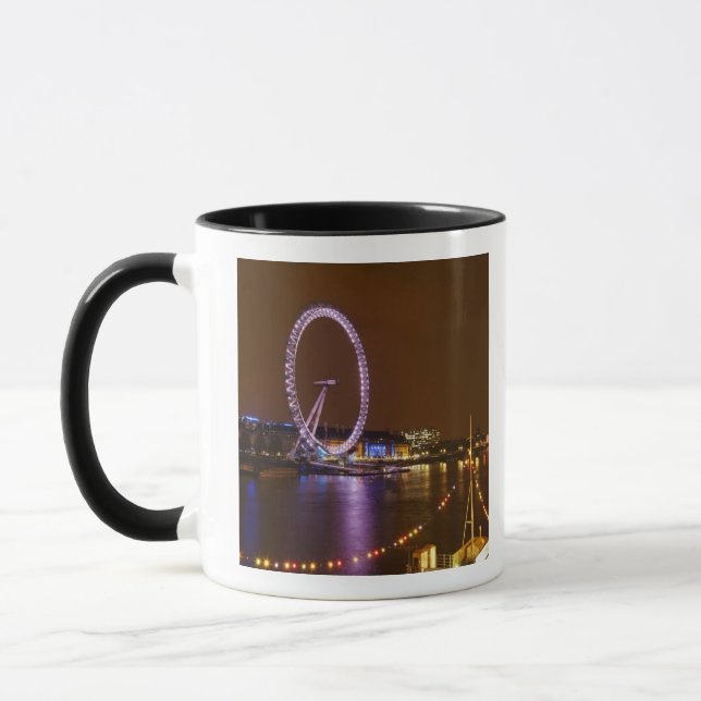London Eye, River Thames and lights from Mug (Left)