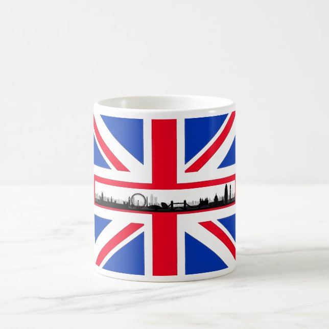 London Eye Skyline Union Jack Flag Mug (Center)