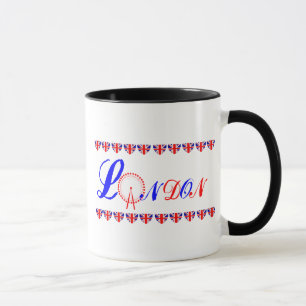 London Eye Union Jack British Theme Mug