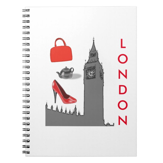 London Fashion Themed Notebook (Front)