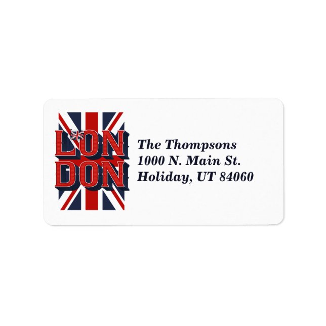 London Flag / Mailing Labels (Front)