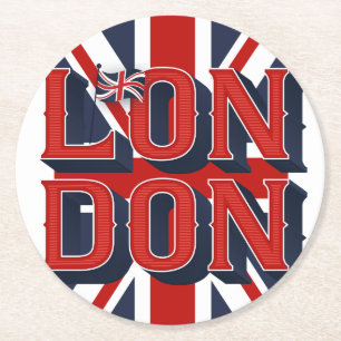 London Flag Paper Coasters