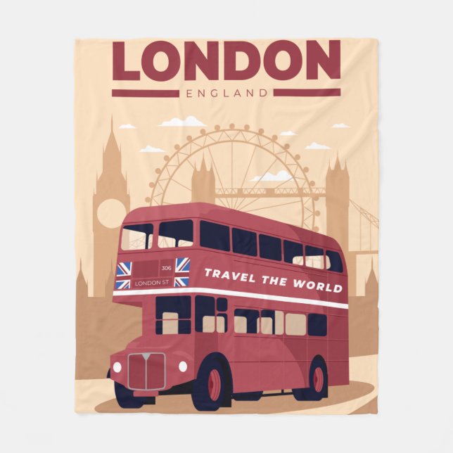 LONDON FLEECE BLANKET (Front)
