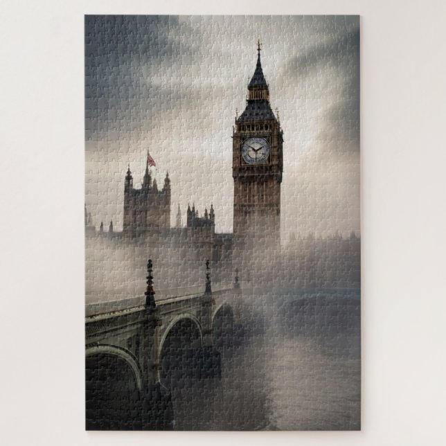 London Fog Big Ben  Jigsaw Puzzle (Vertical)