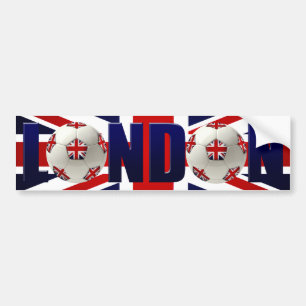 London Football Flag Bumper Sticker