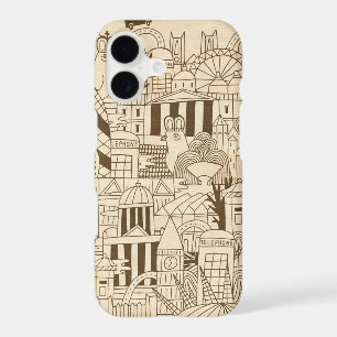 London Hand Drawn on Old Paper
