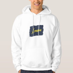 London Handwritten Yellow Typography Hoodie