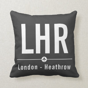 London Heathrow LHR Airport Code - Aviation Cushion