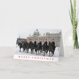 London Household Cavalry view Christmas card