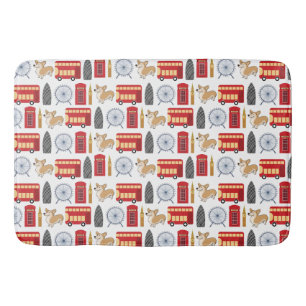 London Icon Collage Bath Mat