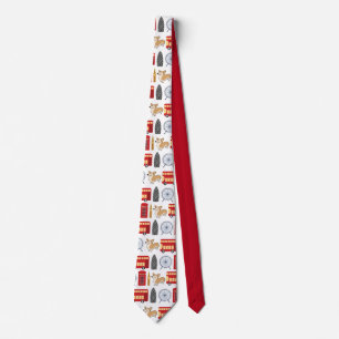 London Icon Collage Tie
