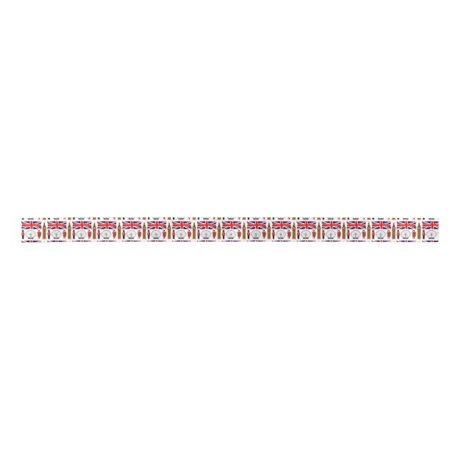 London Icons Satin Ribbon (Front)