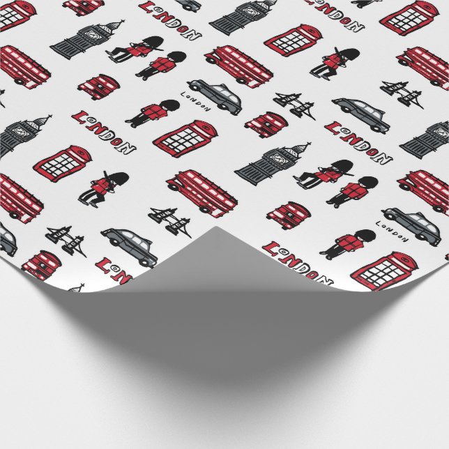 London icons wrapping paper (Corner)