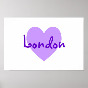 London in Purple Poster