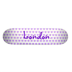 London in Purple Skateboard