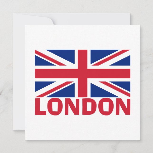 London in Red Invitation (Front)