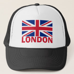 London in Red Trucker Hat