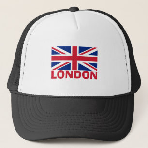 London in Red Trucker Hat