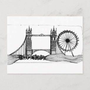 London in tangles postcard