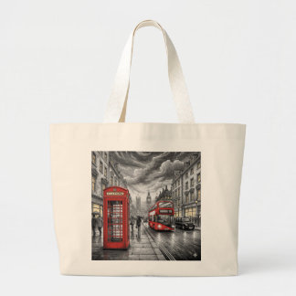 London in Winter Large Tote Bag
