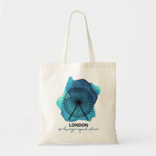 London is always a good idea! tote bag