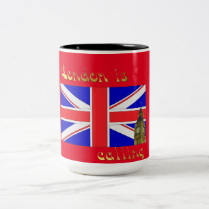 London is calling pillow mug