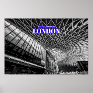 London Kings Cross Station St. Pancreas Station Poster
