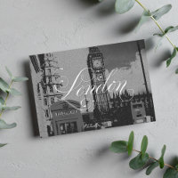 London Landmark Vintage Black White Photo