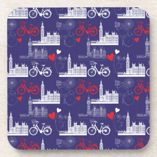 London Landmarks Pattern Coaster