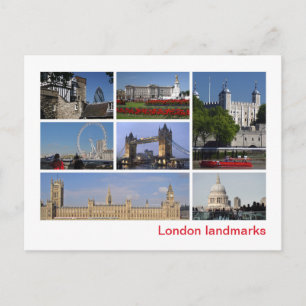London landmarks postcard