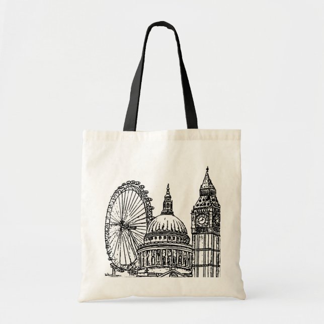 London Landmarks Tote Bag (Front)