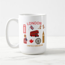 London Landmarks Travel-Themed Print