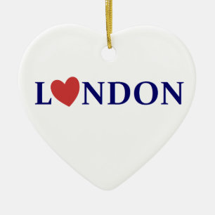 London love ceramic ornament
