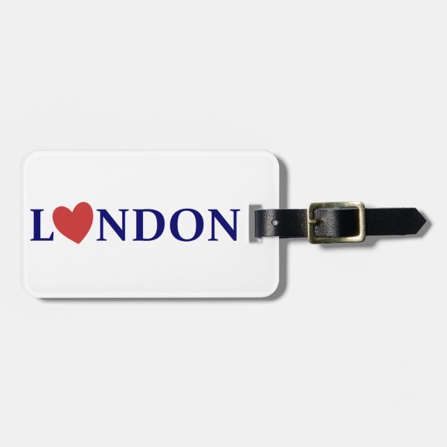 London love luggage tag (Front Horizontal)
