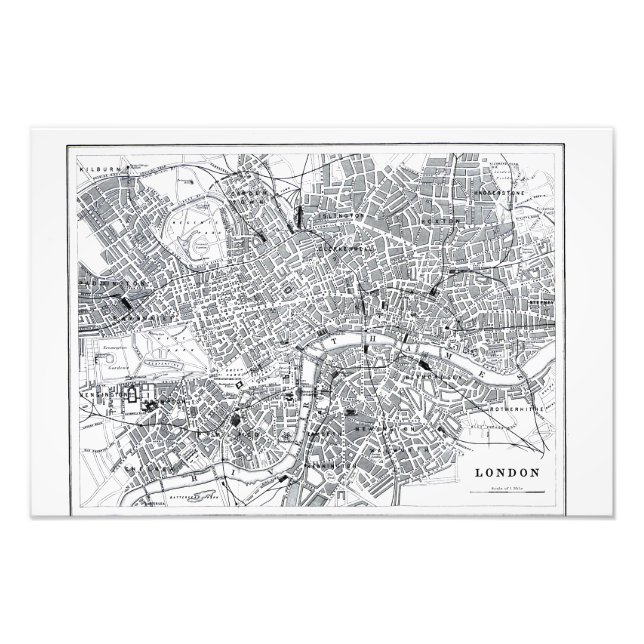 London Map Photo Print (Front)