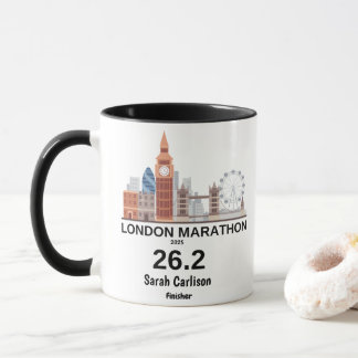 London Marathon Finisher Personalised Running Gift Mug