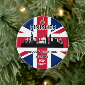 London Marathon Finisher Running Keepsake Gift Ceramic Ornament