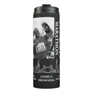London Marathon Personalised Medal Photo Thermal Tumbler